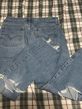 Levi High-Rise Straight Leg Jeans - Blue